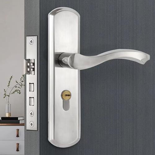房门锁卧室门锁家用房间门锁木通用换锁免改孔锁老式具室内门